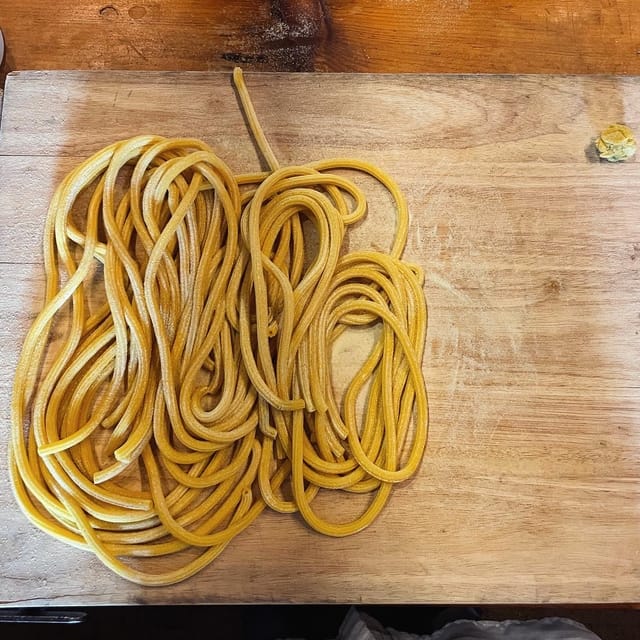 Fresh extruded pasta Anthony made by hand